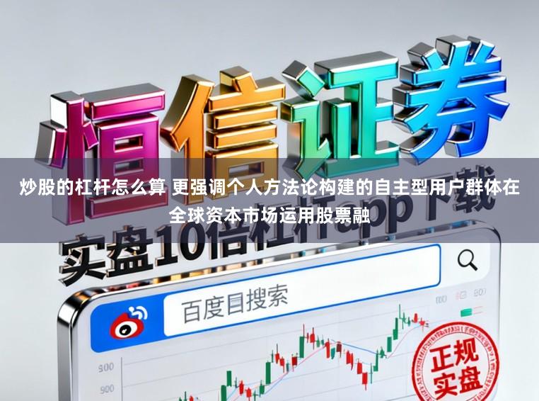 炒股的杠杆怎么算 更强调个人方法论构建的自主型用户群体在全球资本市场运用股票融