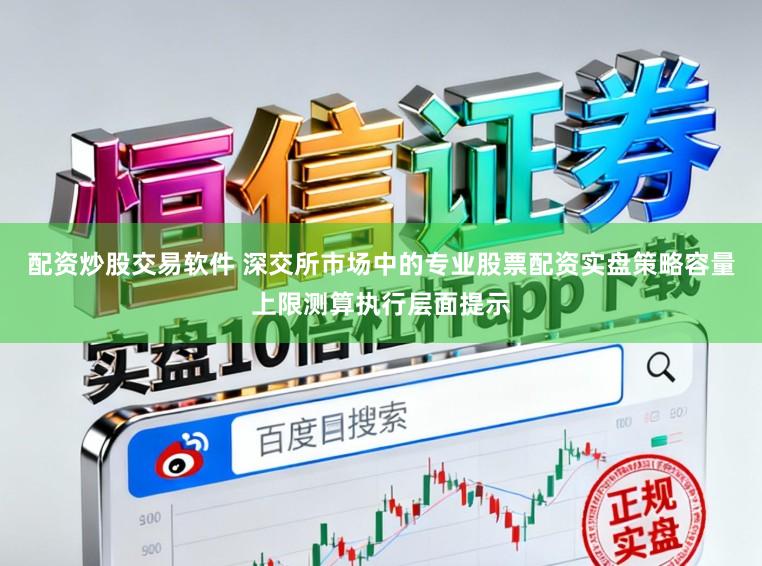 配资炒股交易软件 深交所市场中的专业股票配资实盘策略容量上限测算执行层面提示