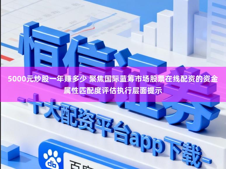 5000元炒股一年赚多少 聚焦国际蓝筹市场股票在线配资的资金属性匹配度评估执行层面提示