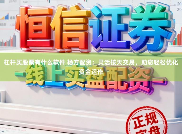 杠杆买股票有什么软件 杨方配资：灵活按天交易，助您轻松优化资金运作
