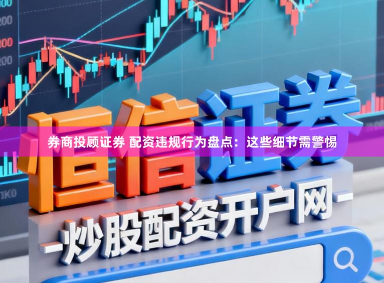 券商投顾证券 配资违规行为盘点：这些细节需警惕
