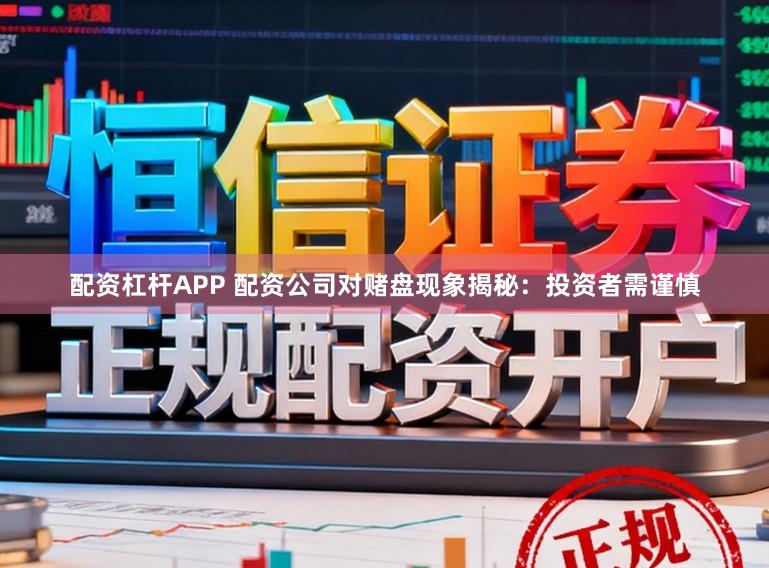 配资杠杆APP 配资公司对赌盘现象揭秘：投资者需谨慎